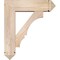 Ekena Millwork Balboa Arts and Crafts Smooth Bracket w/ Offset Brace, Douglas Fir, 7 1/2"W x 26"D x 30"H BKT0806X26X30BOA03SDF - alternate 4